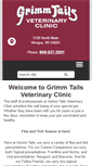 Mobile Screenshot of grimmtailsveterinaryclinic.com